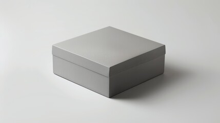 Cosmetic gray box on a white background