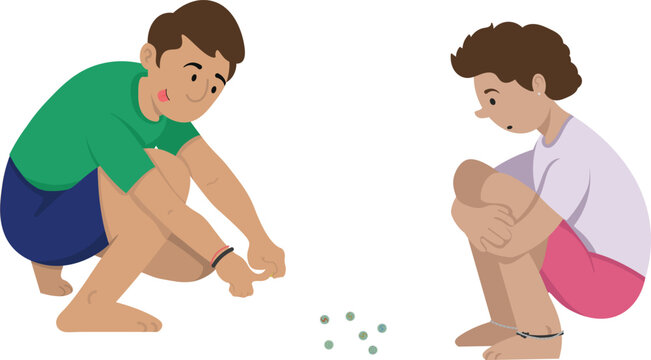 Boys playing kho kho