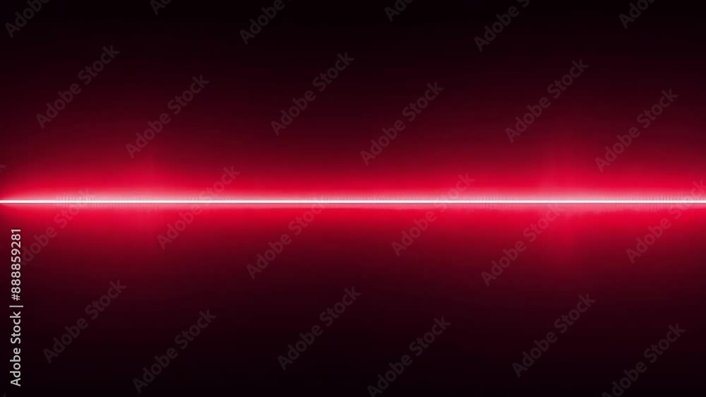 Poster this sound waves in red on a black background. technology background