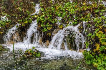 waterfalls in Plitvice Lakes National Park, Croatia