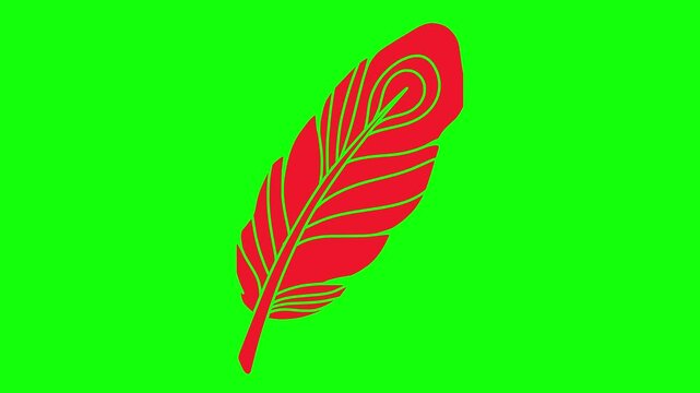 ethnic illustration video animation feather american indigenous silhouette headdress logo native icon indian traditional tribal chief head tribe culture outline america bonnet costume for green screen