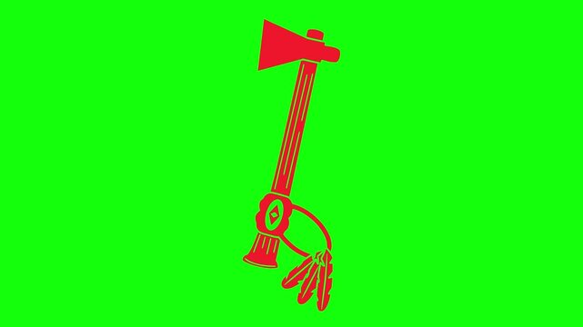 ethnic illustration video animation feather american indigenous silhouette headdress logo native icon indian traditional tribal chief head tribe culture outline america bonnet costume for green screen