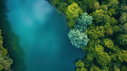Blue green tone, environmentally friendly nature. Beautiful spring nature background