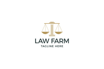 Law Farm Logo vector.