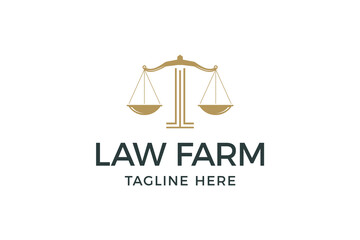 Law Farm Logo vector.