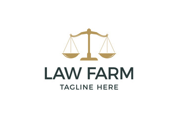 Law Farm Logo vector.