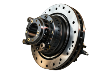 Brake booster isolated on transparent background