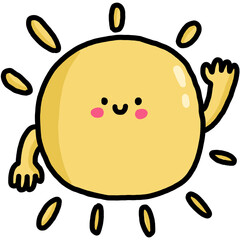 cartoon sun character