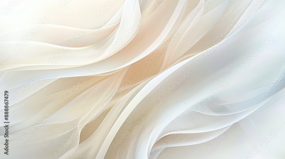 Poster simple white background with smooth lines light color