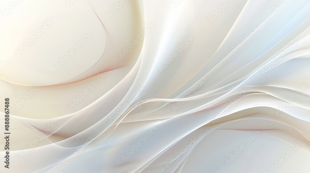 Aufkleber simple white background with smooth lines light color