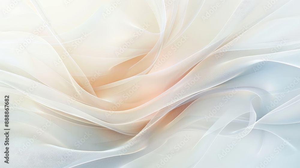 Poster simple white background with smooth lines light color