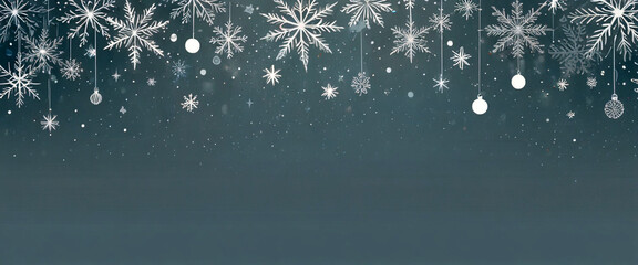Christmas banner with a modern minimalist aesthetic