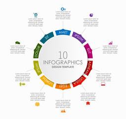 Infographic design template with place for your data. Vector illustration.