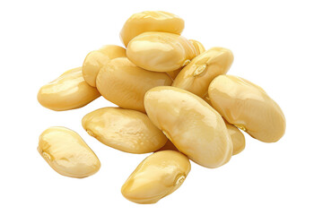 Obraz premium Butter beans isolated on transparent background