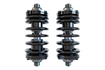 car strut mounts isolated on transparent background