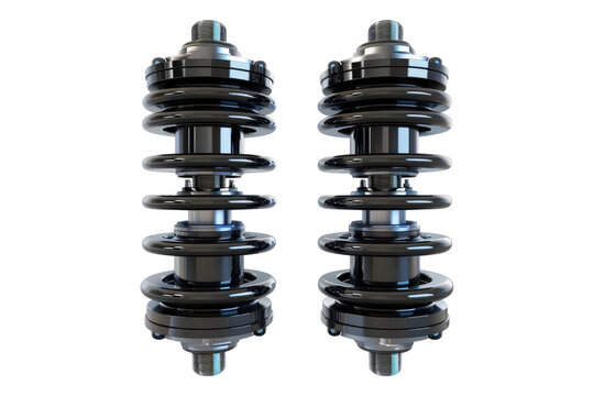 car strut mounts isolated on transparent background