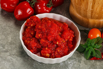 Fresh tomato puree pasta sauce