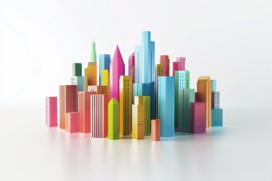 Rendering of Corporate Property Management Generative Illustration