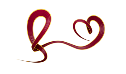 Sri Lanka flag making Heart shape Independence Day Template Design 3d Illustration
