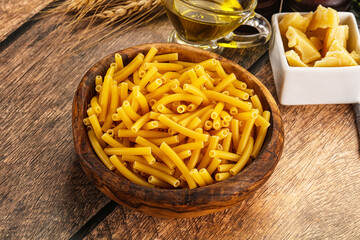 Italian pasta Maccherony for cooking