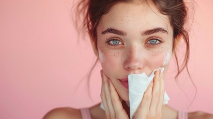 Person with antihistamines and tissue