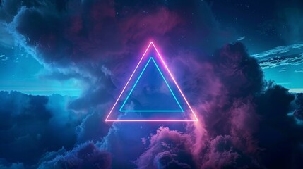 background with neon clouds