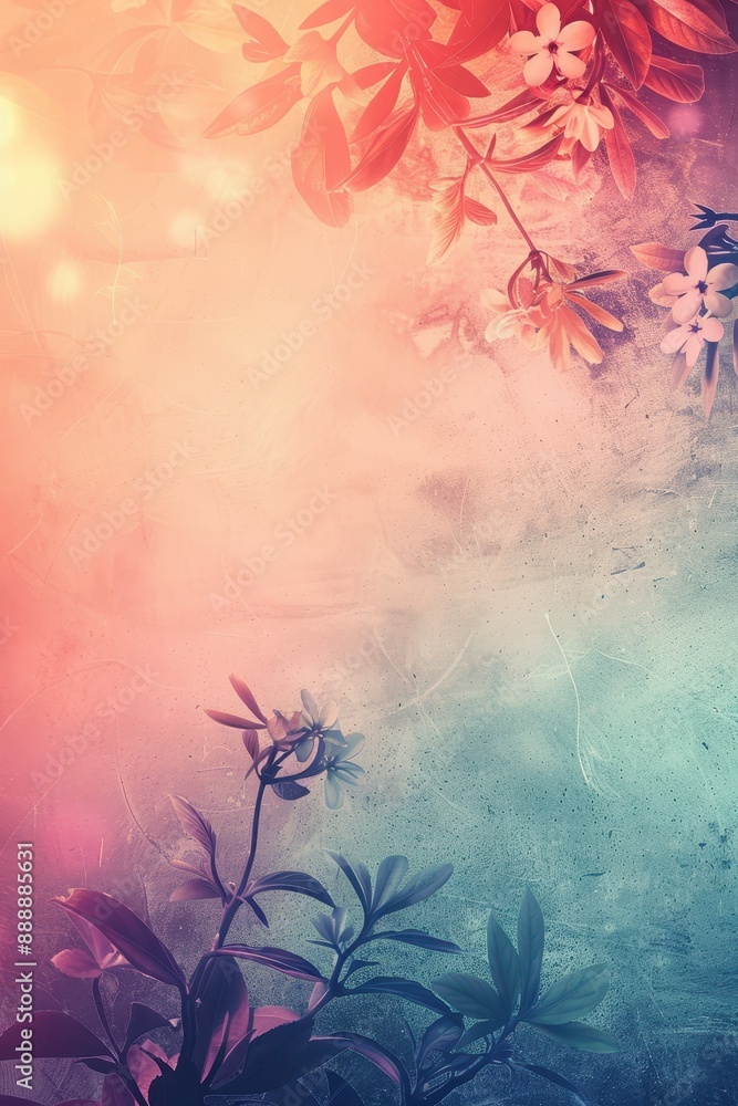 Poster floral delight: a dreamy background