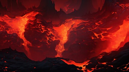 Lava texture fire background rock volcano magma molten hell hot flow flame pattern seamless
