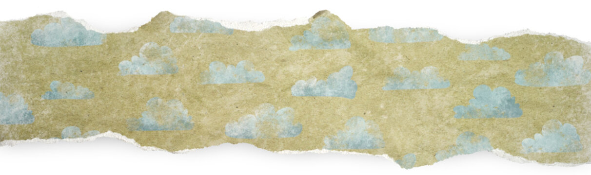 Papier podarty, komunikat, podarta krawędź papieru, podarte kartki   wyizolowana png