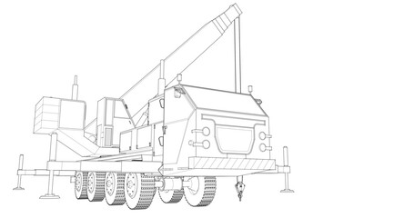 Obraz premium mobile crane 