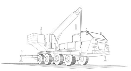 Obraz premium mobile crane 