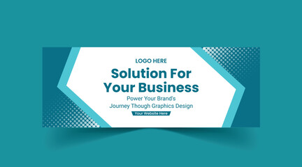 Business Webinar banner template design for social media