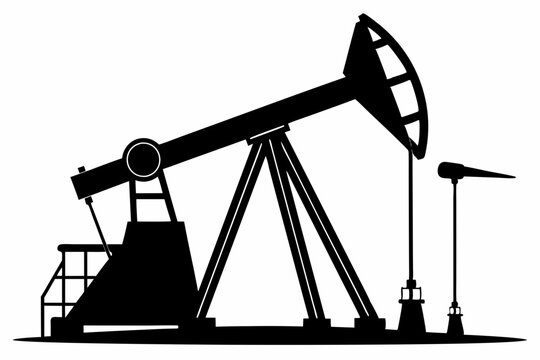 recommend clip art: Oil pump jack Silhouette Vector art, Pump jack black Clip art, petrol pumpjack flat vector icon
                    
                    