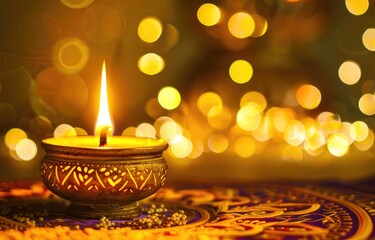 burning candles Diwali lights festival tradition concept,Happy Diwali festival