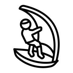 Windsurfing Icon