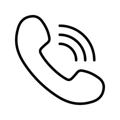 call icon vector. Telephone icon symbol color editable