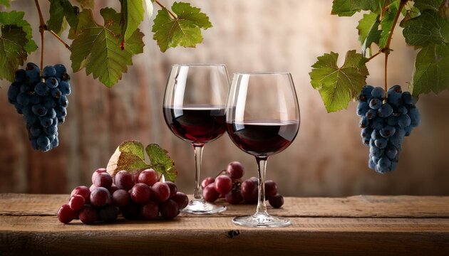 A sophisticated wine retirement party invitation mockup featuring two glasses of deep red wi