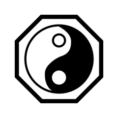 Yin Yang Symbol - Vector Sign color editable