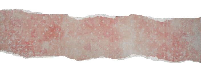 Rozdarta krawędź papieru różowa kropkowana tekstura nakładki © AltisArt