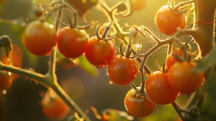 Tomato plants, gardening concept
