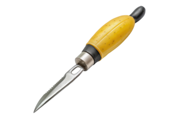 Comfort grip potato peeler isolated on transparent background
