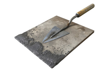 Concrete power trowel isolated on transparent background