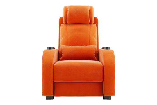 Contemporary home cinema chair isolated on transparent background