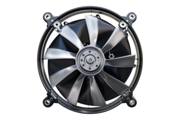 Cooling mechanism isolated on transparent background