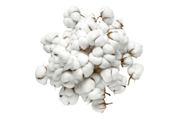 Cotton shirt pile isolated on transparent background