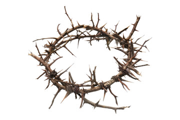 Obraz premium Crown of thorns isolated on transparent background