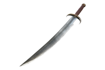 Cutlass sword isolated on transparent background