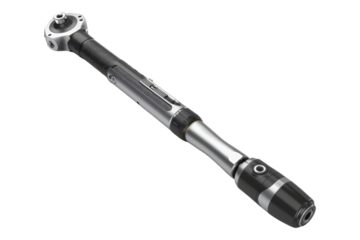 Drive electronic torque wrench isolated on transparent background
