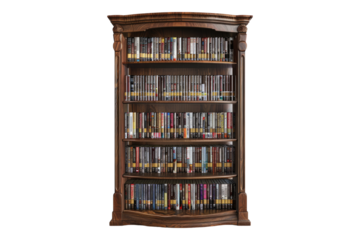 DVD storage cabinet isolated on transparent background