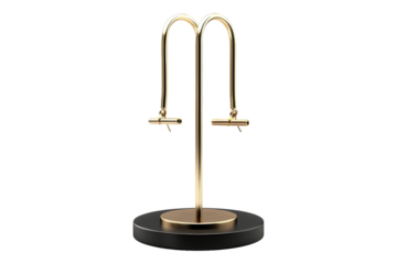 earring stand isolated on transparent background